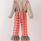 Green Pumpkin Embroidery 2cp jumpsuit set