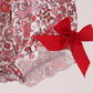 Maroon thankful floral leaves embroidey bubble
