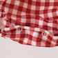 Maroon thankful leaves embroidey gingham bubble