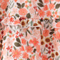 Green floral bow ruffle mom&me dress