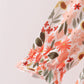 Green floral bow ruffle mom&me dress