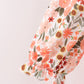 Green floral bow ruffle mom&me dress