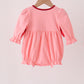 Pink turkey smocked bow bubble