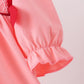 Pink turkey smocked bow bloomer set