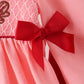 Pink turkey embroidery pants set