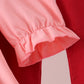 Pink turkey embroidery pants set