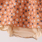 Fall floral print bubble