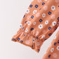 Fall floral print bloomer set