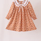 Fall floral print dress