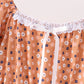Fall floral print mom dress