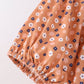 Fall floral print mom dress