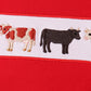 Red Cow Embroidery Top