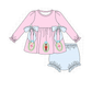 Pink Nutcracker Embroidery Bloomer Set