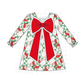Red Santa Bow Lace Dress