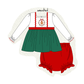 Green Gingerbread Smocked Bloomer Set
