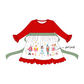Red Nutcracker Ruffle Dress