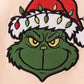 Beige Grinch Applique Top