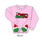 Pink Merry Grinch Embroidery Mom&me Sweatshirt