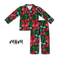 Forest Bow Zip Bamboo Mom&me Pajama set