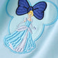 Colorblock character applique ruffle dress