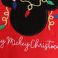 Red christmas character applique romper