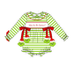 Green Stripe Grinch Applique Bubble