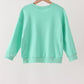 Mint Santa Sequin Mom&me Top