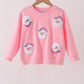 Pink Santa Sequin Top