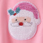 Pink Santa Sequin Top