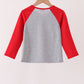 Gray Santa Sequin Top