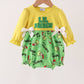 Green Grinch French Knot Bow Bubble