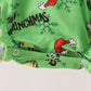 Green Grinch French Knot Bow Bubble