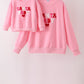 Pink Santa Baby French Knot Mom&me Top