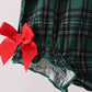 Forest Plaid Smocked Bow Bubble