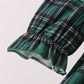 Forest Plaid Smocked Bloomer Set