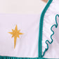 Forest Nativity Embroidery Ruffle Dress