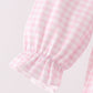 Pink Nutcracker Smocked Ruffle Bubble