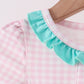 Pink Nutcracker Smocked Ruffle Bubble