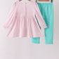 Pink Nutcracker Smocked Ruffle Pants Set
