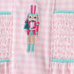 Pink Nutcracker Smocked Ruffle Pants Set