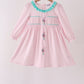Pink Nutcracker Smocked Ruffle Dress