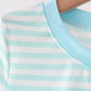 Mint Nutcracker Embroidery Stripe Top