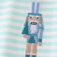 Mint Nutcracker Embroidery Stripe Top