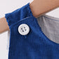 Blue corduroy Nativity Embroidery Jon Jon