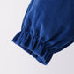 Blue Nativity corduroy Embroidery Ruffle Pants Set
