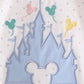 Pink Castle Applique Ruffle Bubble
