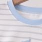 Blue Castle Applique Stripe Pants Set