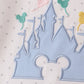 Pink Castle Applique Ruffle Skorts Set