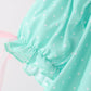 Green Character Smocked Ruffle Pants Set