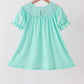 Green Character Smocked Dress